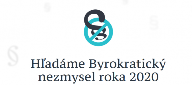 Hlasujte za Byrokratický nezmysel roka 2020